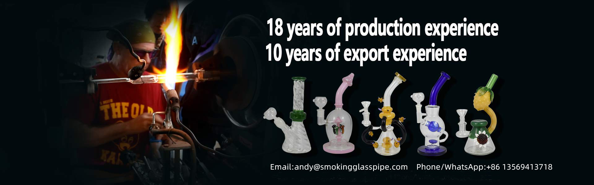 China Best Glass Smoking Pipe Bubblers Bongs Production Supplier