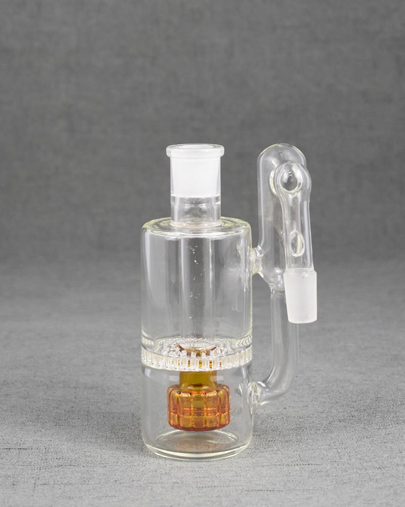 Amber Upright Pocket Smoking Bubbler