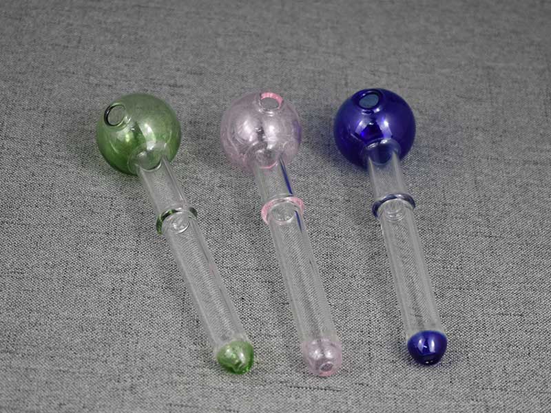 Colorful Oil Burner Pipes Tobacco Smoking Pipe Glass
