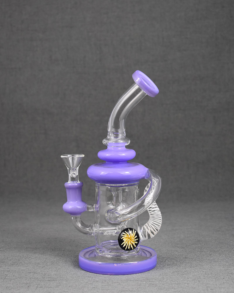 Purple Daisy Pyrex Glass Bong Cheap Price