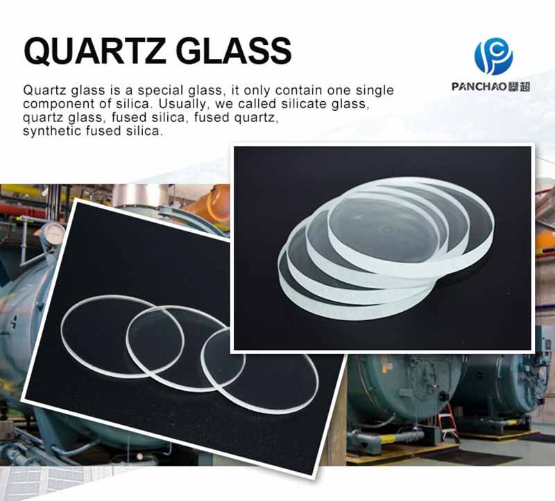 High temperature resistance round quartz sight glass
