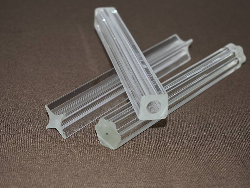 Special-shaped Glass Tube Outside Square And Inside Round Glass Tube