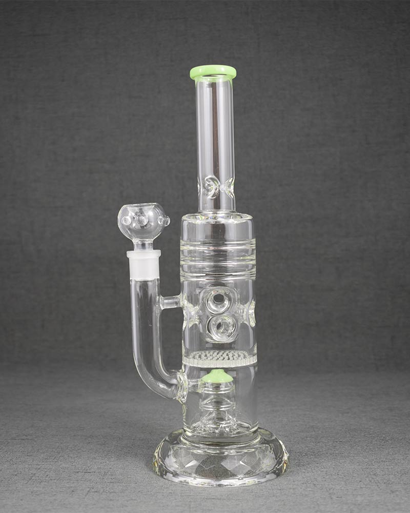 Clear Straight Glass Smoking Bong