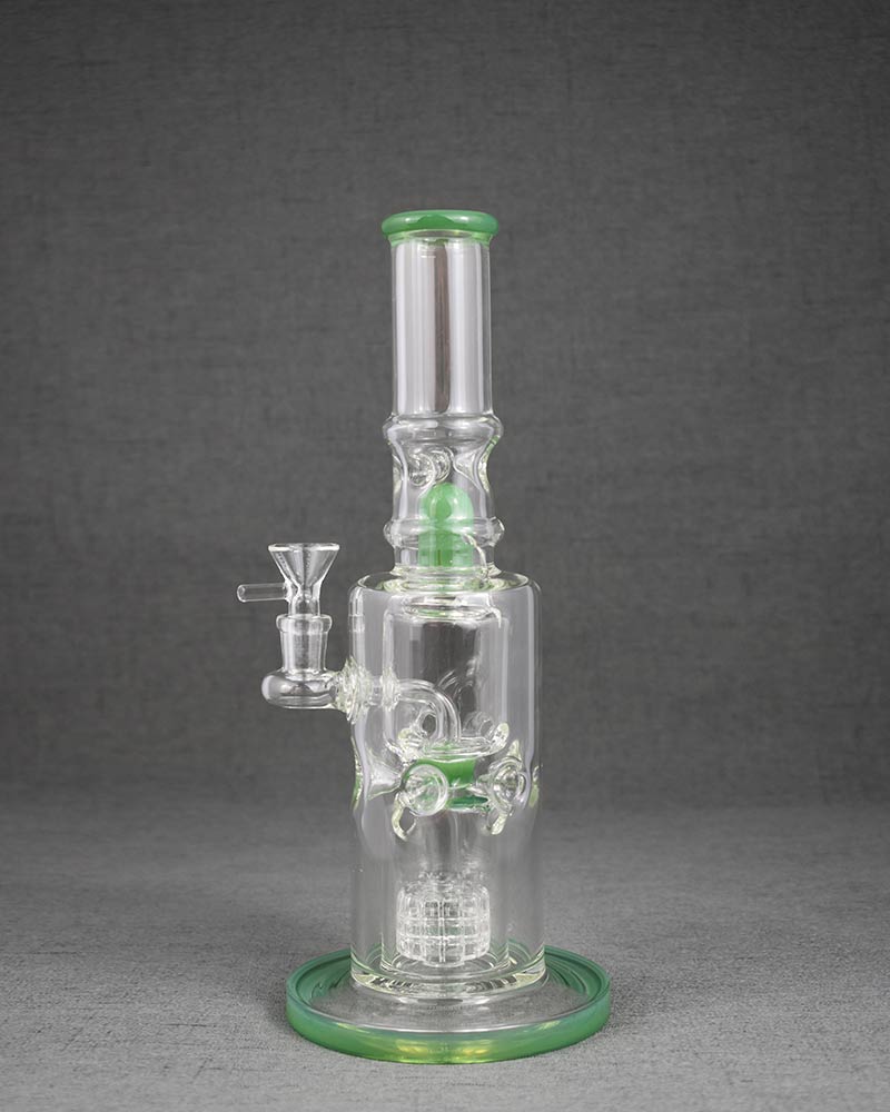 Glass Bong 10 Inches Straight Tube Smoking Water Pipes