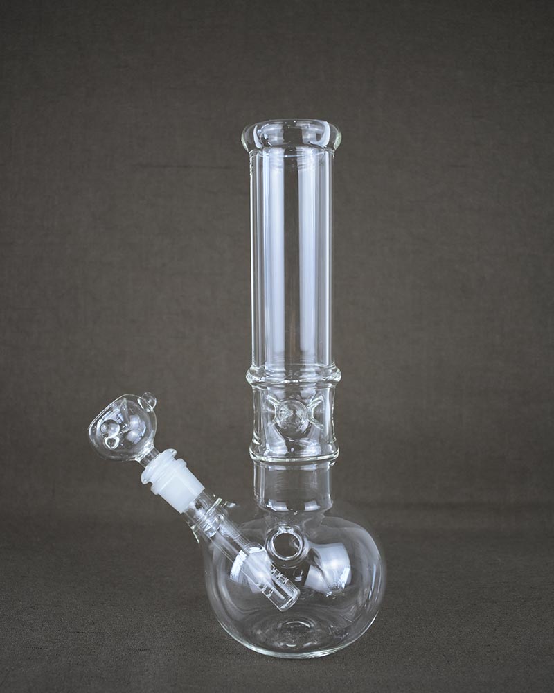 Classic Basic Transparent Pyrex Glass Bong