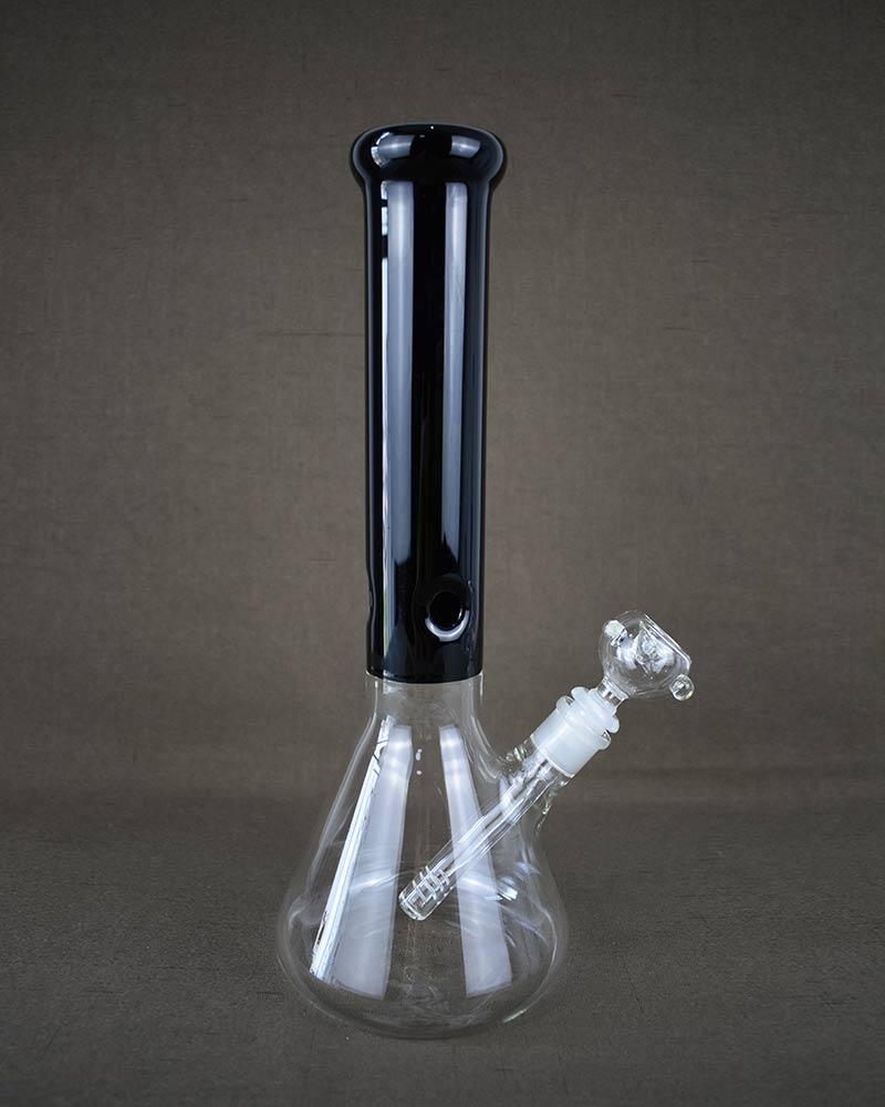 Beaker Base Bong Black Ice Tube