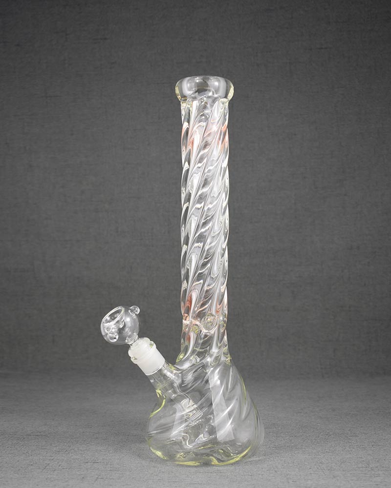 Clear Beaker Base Glass Bong Water Pipe