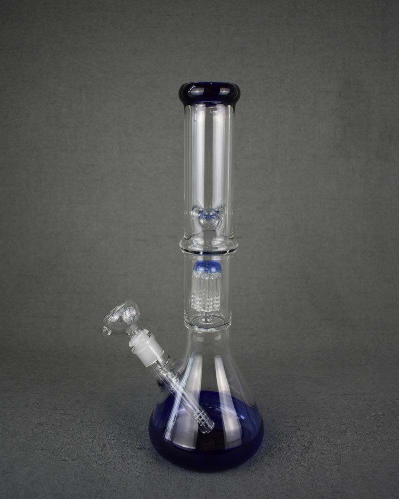 Classic Blue Beaker Bong with Ice Tube