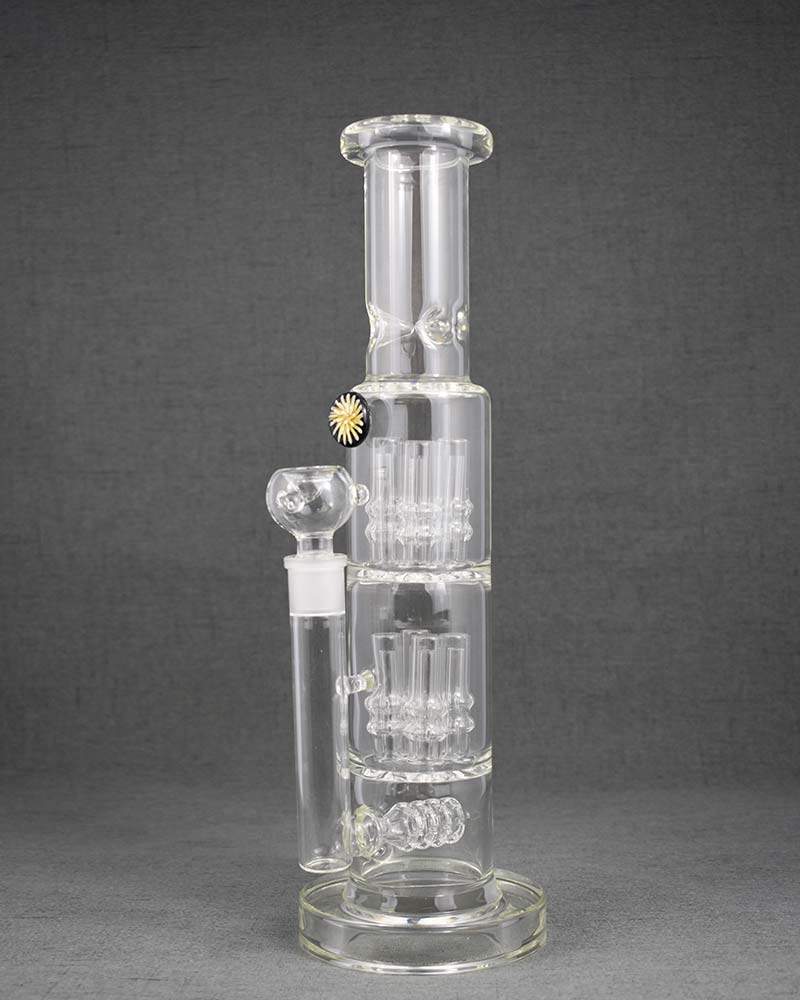 Straight Glass Bong Smoking Pipe Tube