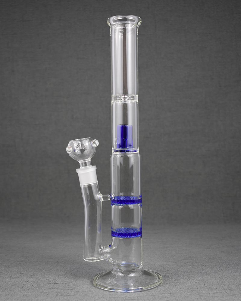 14 inches glass smoking bong straight tube bong water hookah pipe