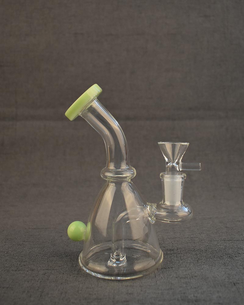 Mini Glass Bong Smoking Water Pipe MOQ:100pcs