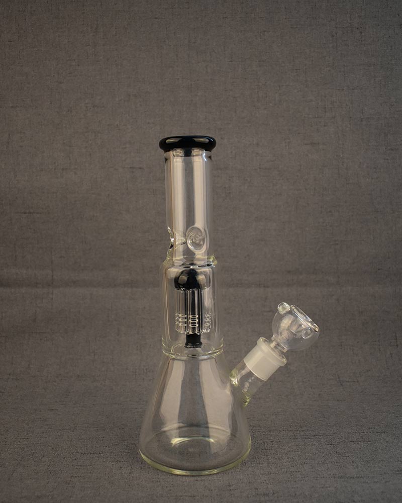 Beaker Ice Bong 10 inch Black Hits From The Bong