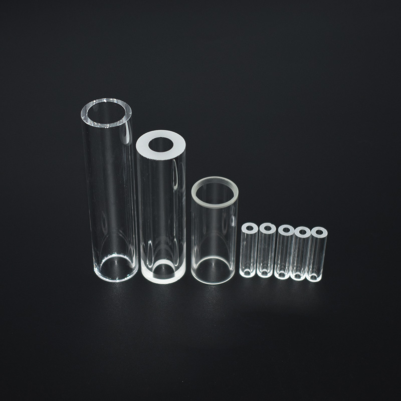 Refractory and acid resistant quartz glass tube