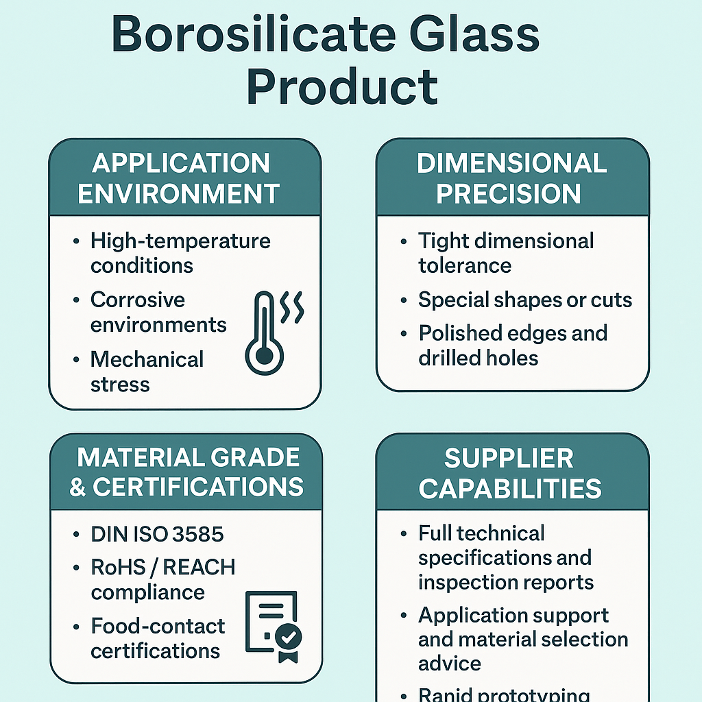 How to Choose the Right Borosilicate Glass Product: Practical Selection Guide